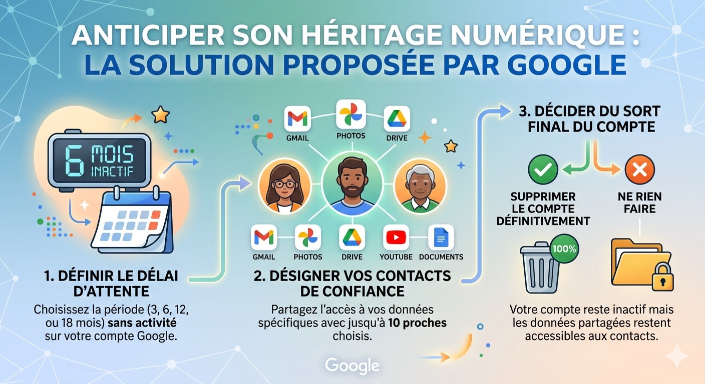 Anticiper son héritage numérique : la solution proposée par Google